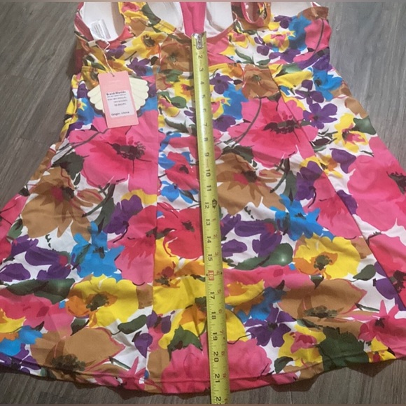 NWT one piece floral swimsuit swim dress by Australian Brand WANTDO - XL / XXL - Picture 8 of 12